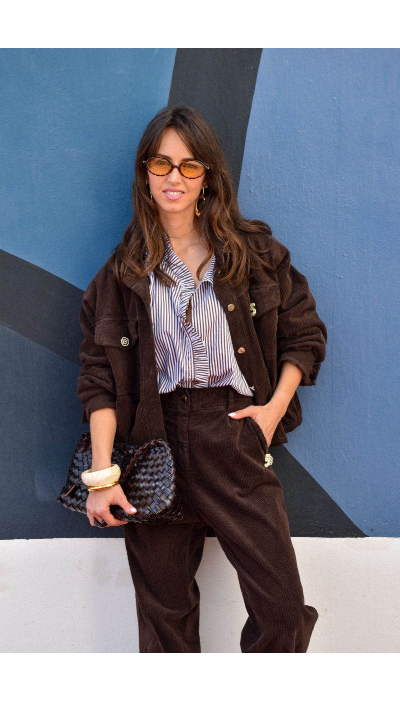 Veste Velours Marron GIADA Veste Velours Marron GIADA