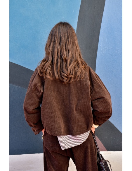 Veste Velours Marron GIADA
