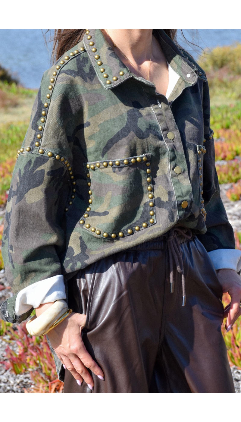 Veste Clous Camouflage RUBINA Veste Clous Camouflage RUBINA