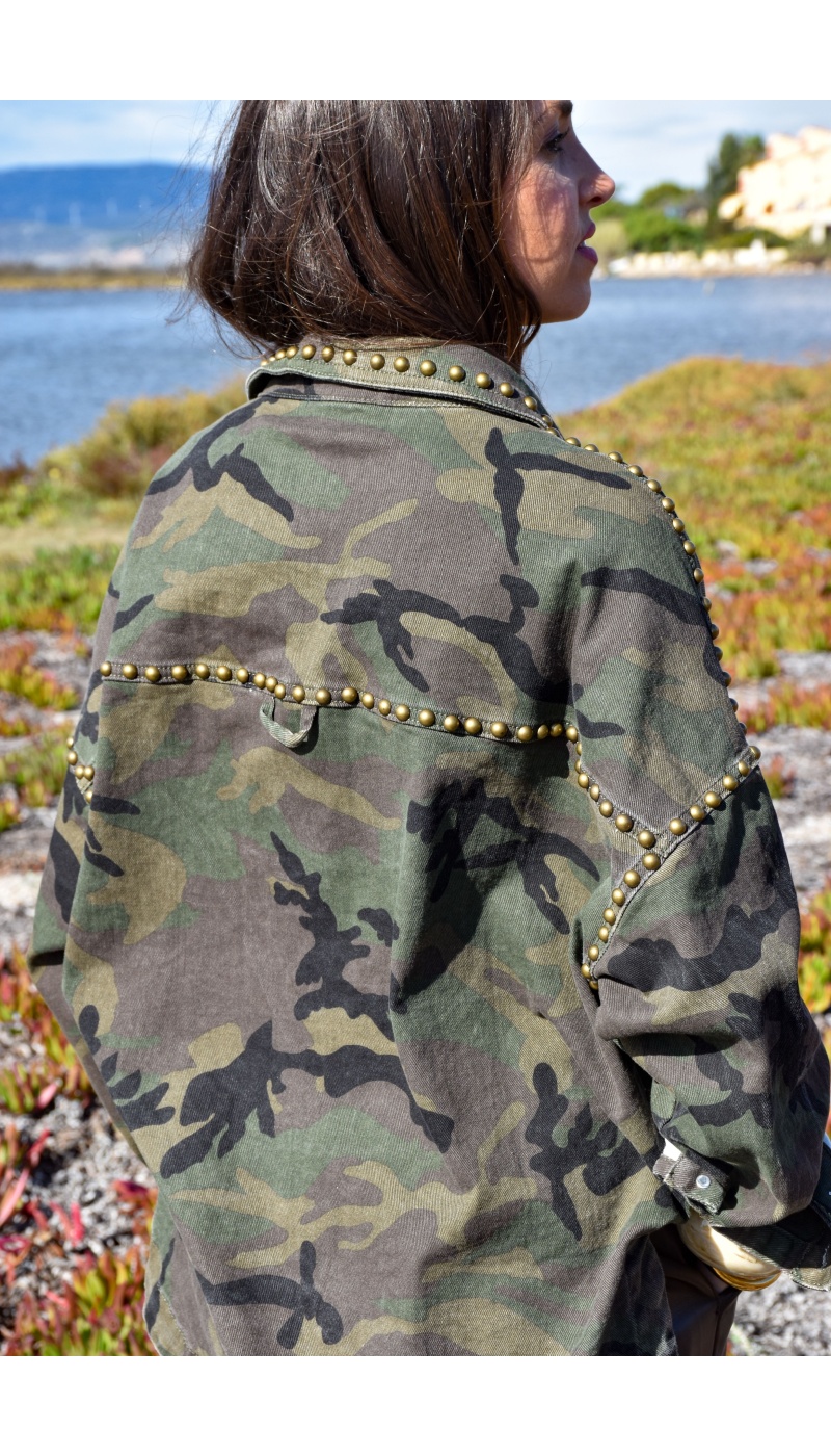 Veste Clous Camouflage RUBINA Veste Clous Camouflage RUBINA