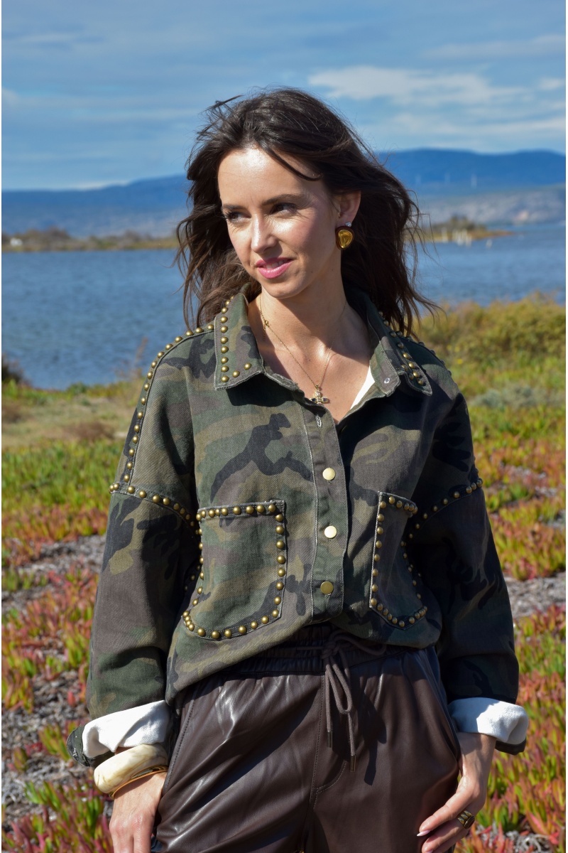 Veste Clous Camouflage RUBINA
