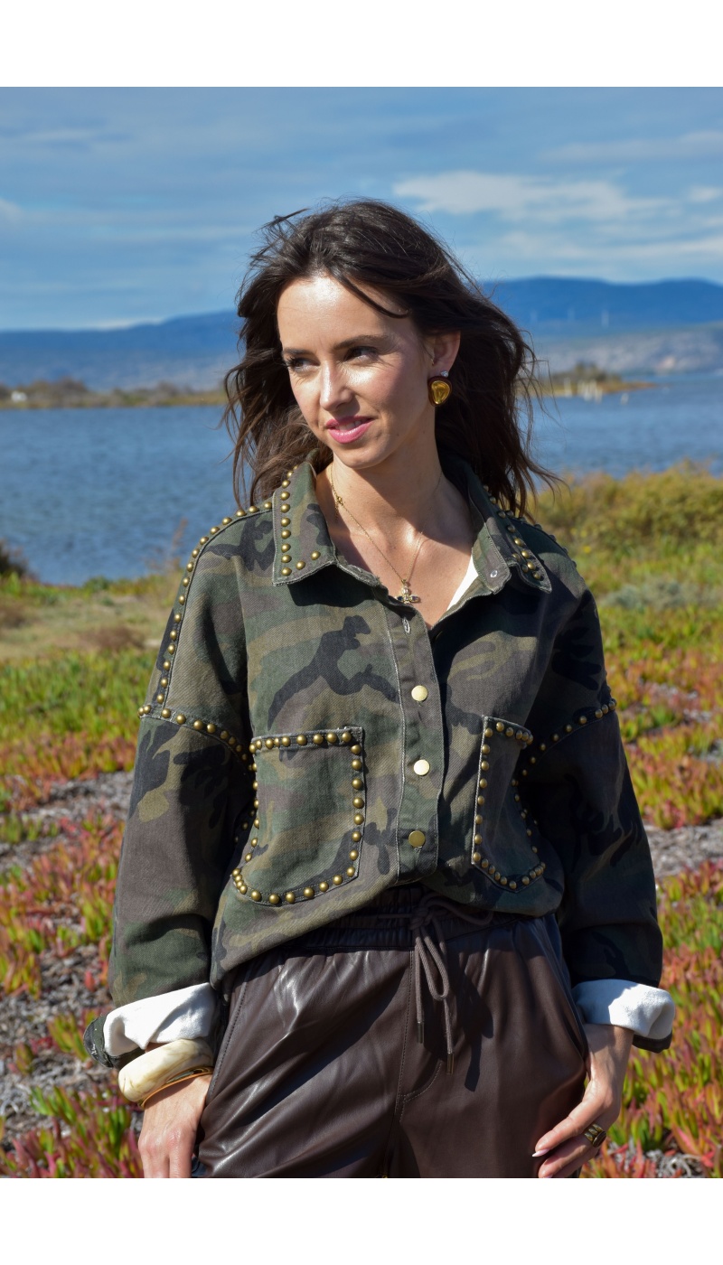 Veste Clous Camouflage RUBINA Veste Clous Camouflage RUBINA