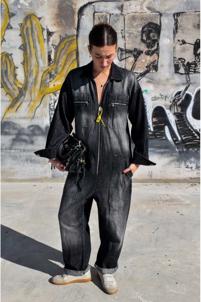 Combinaison Jean Noir NILO