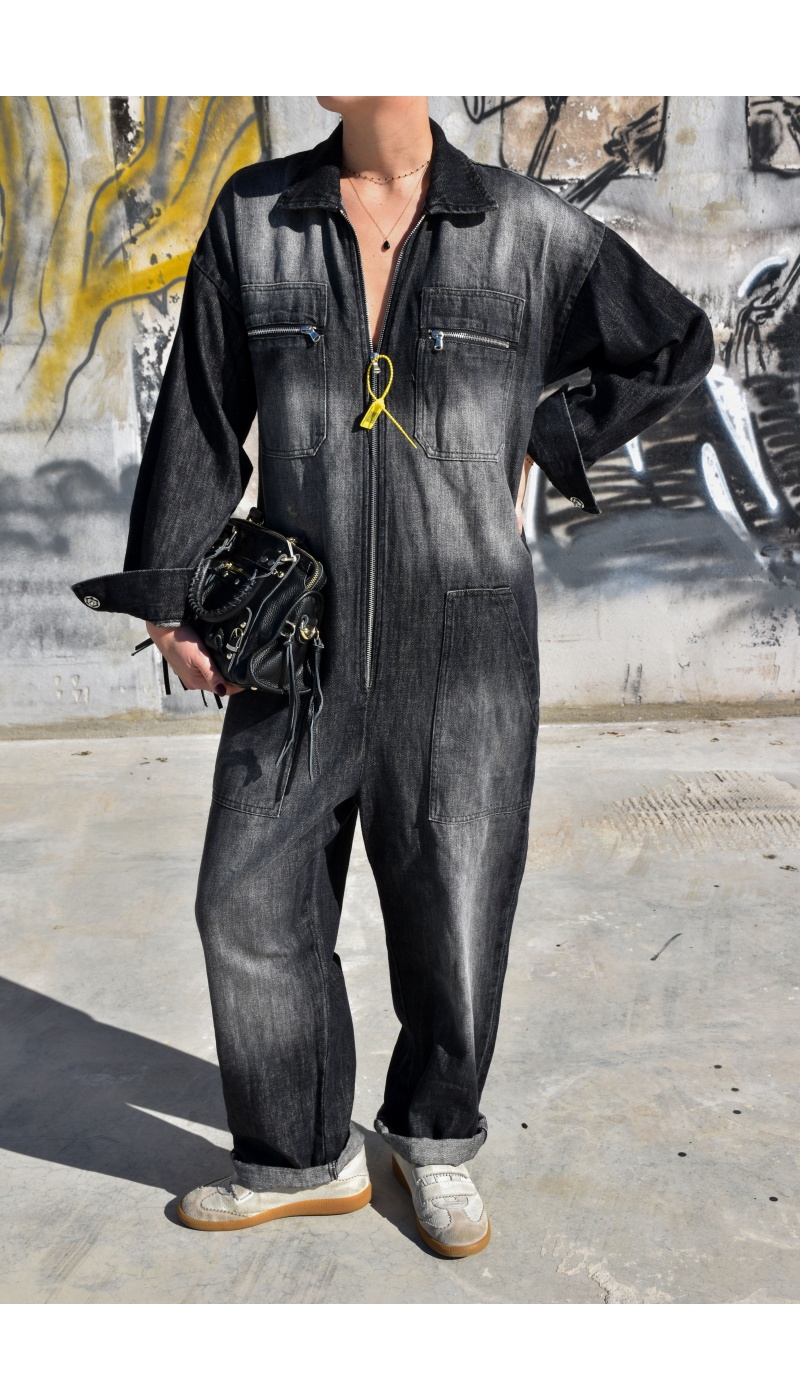 Combinaison Jean Noir NILO Combinaison Jean Noir NILO