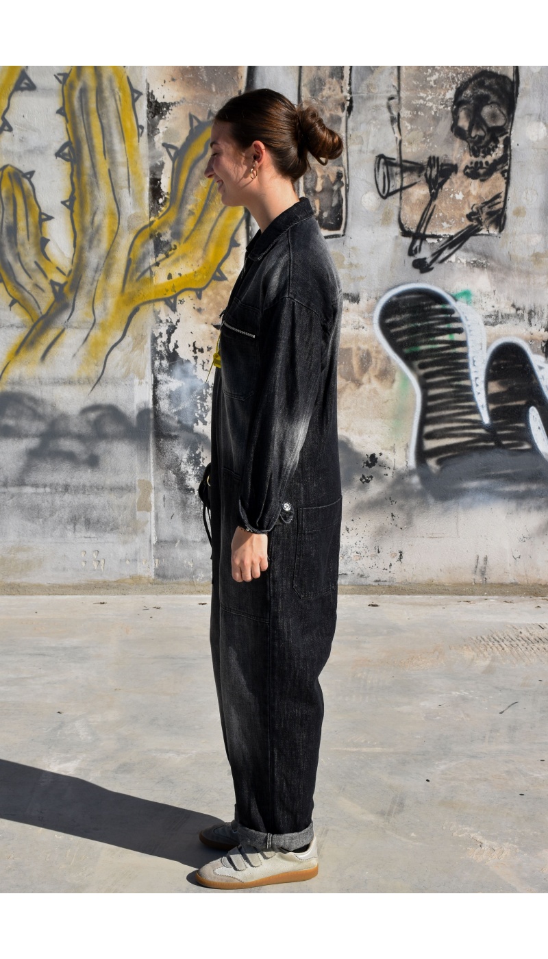 Combinaison Jean Noir NILO Combinaison Jean Noir NILO