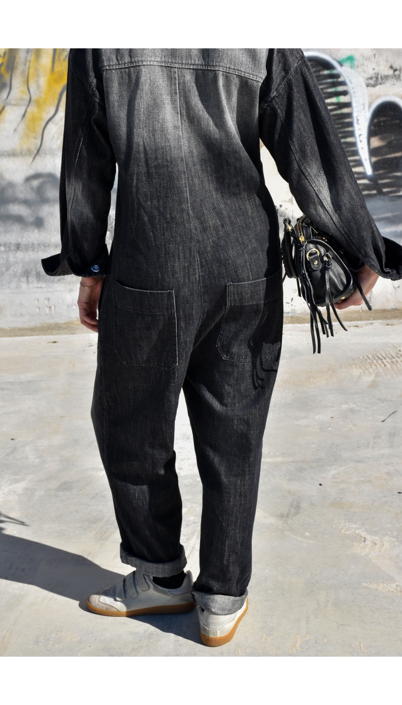 Combinaison Jean Noir NILO Combinaison Jean Noir NILO