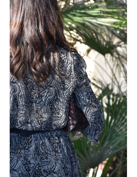 Robe Imprimée Noire ADELE