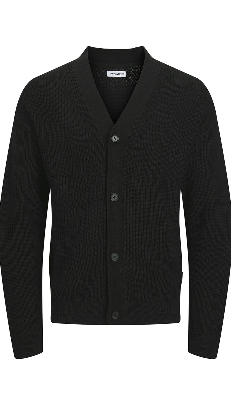 JJCONNOR Colete Preto de Malha Jack & Jones - 7 | TOPS