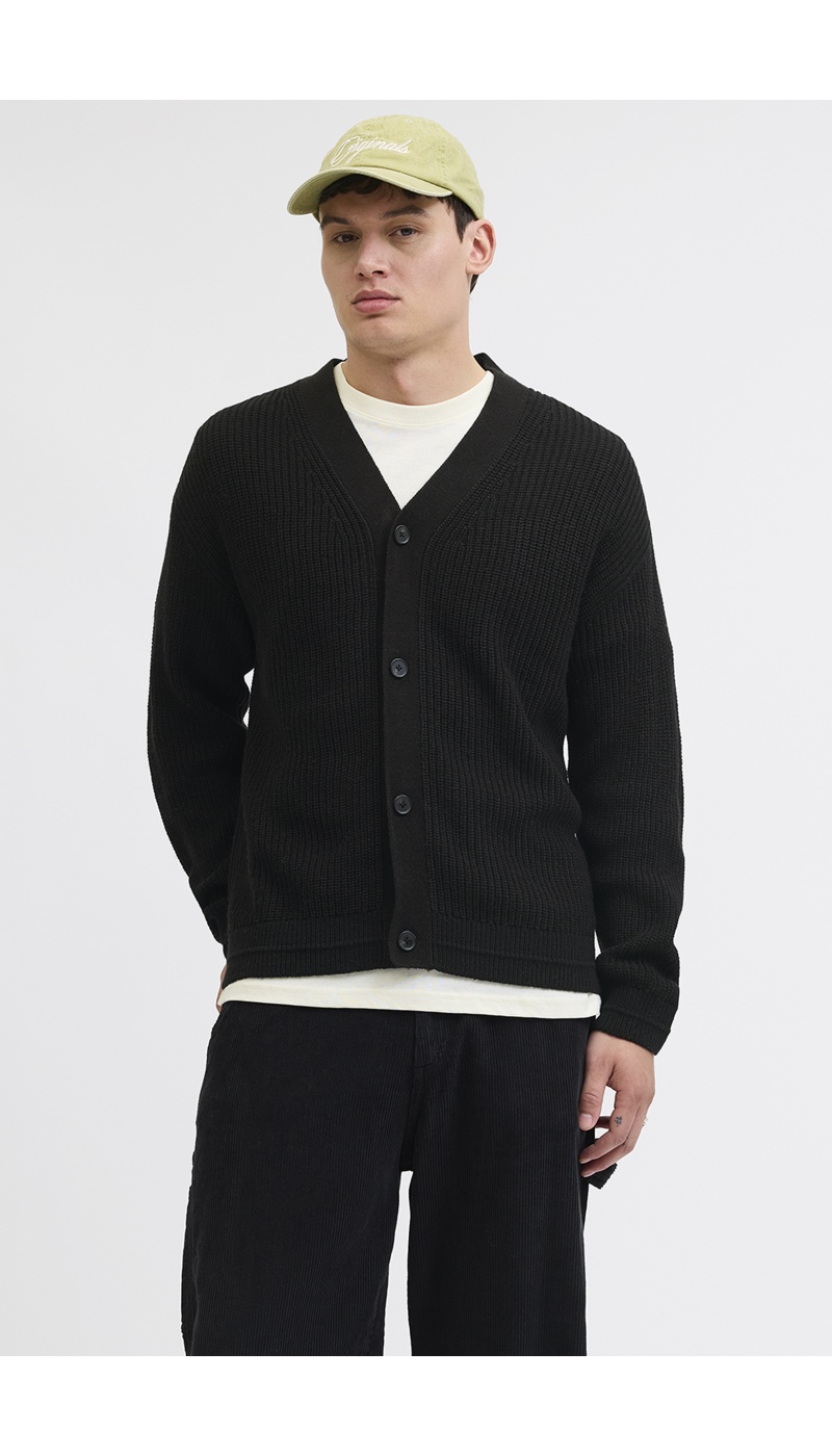 JACKandJONES  BLACK CARDIGANS JACKandJONES  BLACK CARDIGANS