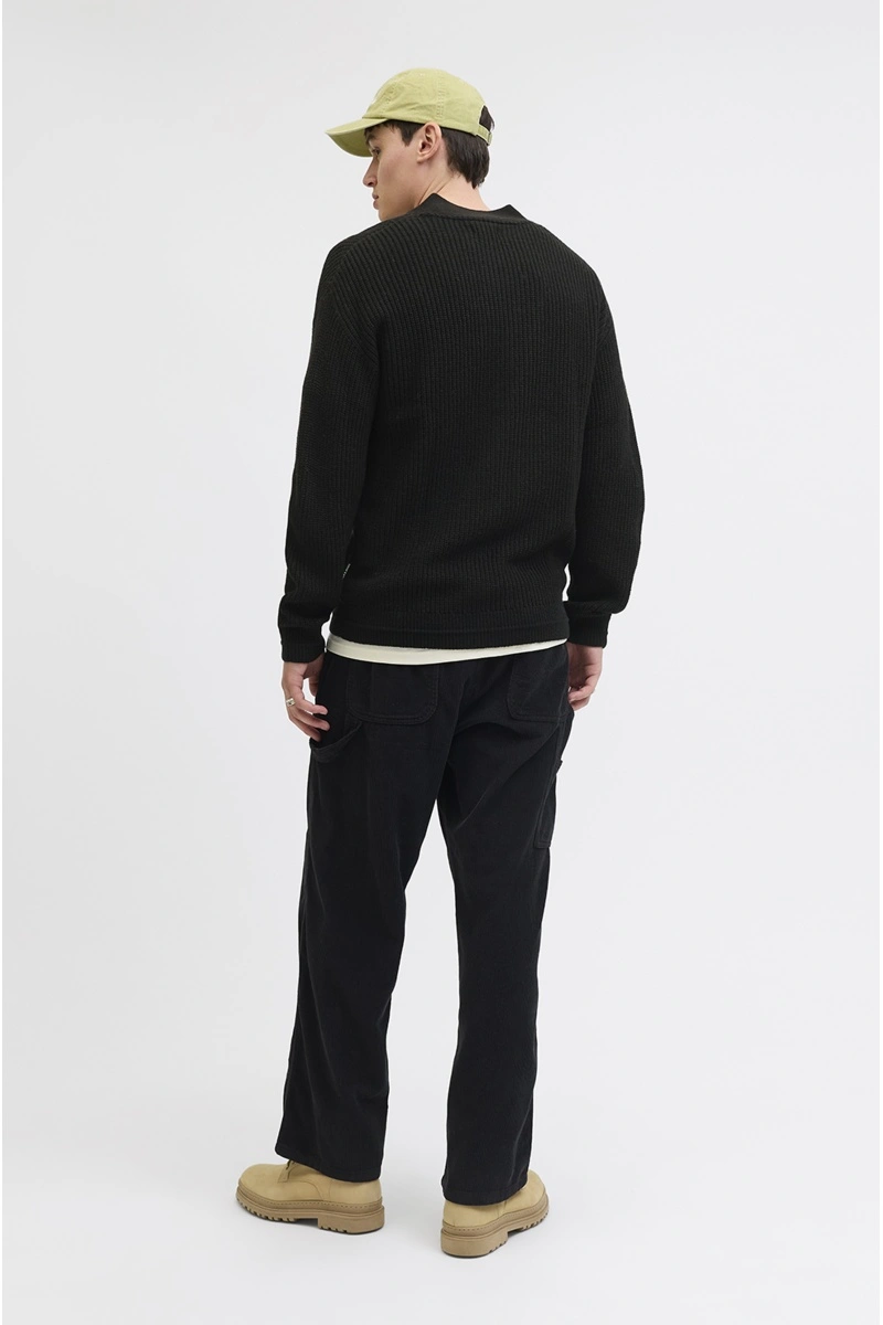 Gilet Maille Noir JJCONNOR 2