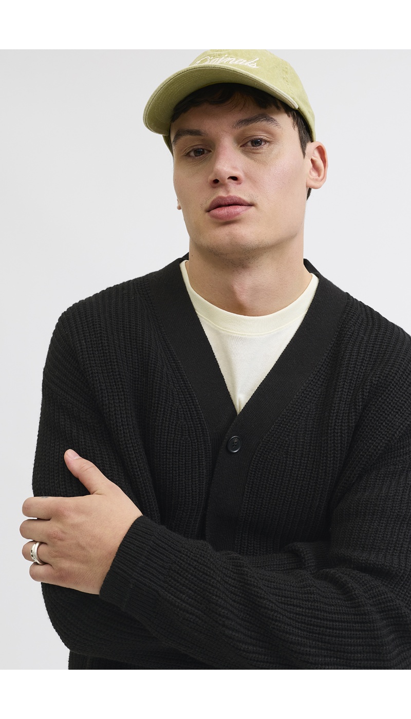 JACKandJONES  BLACK CARDIGANS JACKandJONES  BLACK CARDIGANS