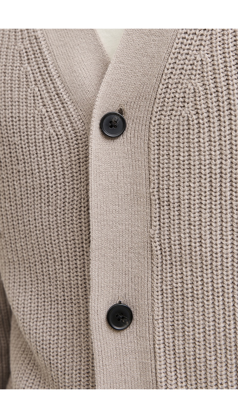 Ecru gestrickte Strickjacke JJCONNOR Jack&Jones - 5 | TOPS