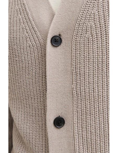 Ecru gestrickte Strickjacke JJCONNOR Jack&Jones - 5 | TOPS