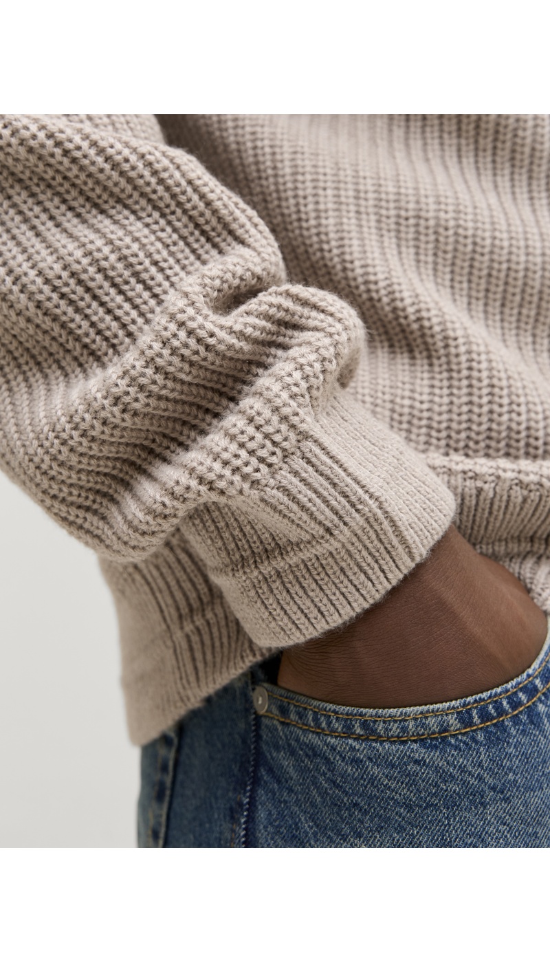 JJCONNOR Jack & Jones Colete Ecru de Tricô - 6 | TOPS