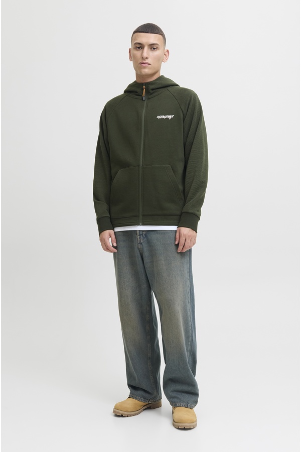 Moletom JJTHATCHER Jack&Jones Khaki com Zíper - 1 | TOPS