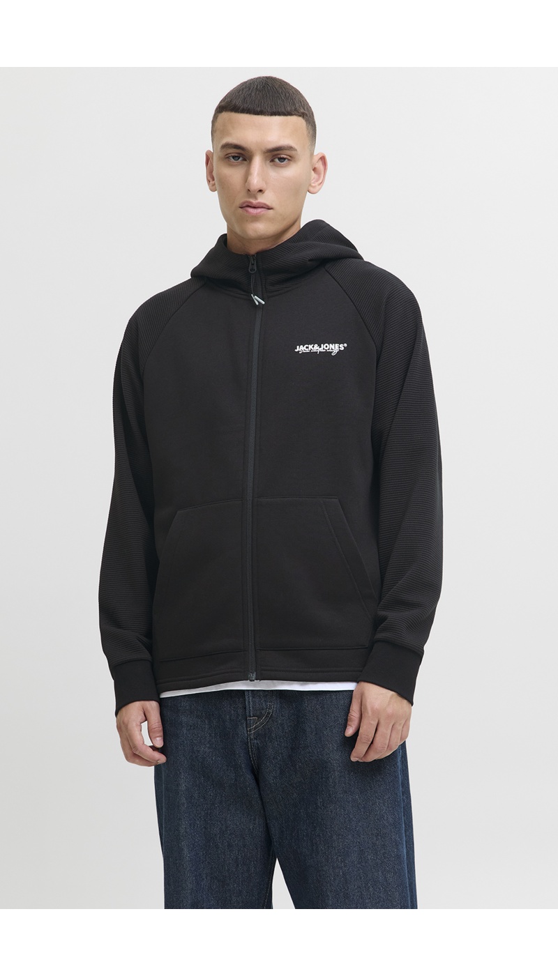 JACKandJONES  BLACK SWEAT JACKandJONES  BLACK SWEAT