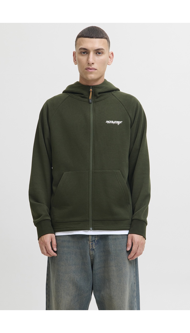 Felpa JJTHATCHER Khaki con cerniera Jack&Jones - 3 | TOP