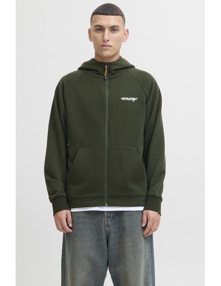 Felpa JJTHATCHER Khaki con cerniera Jack&Jones - 3 | TOP