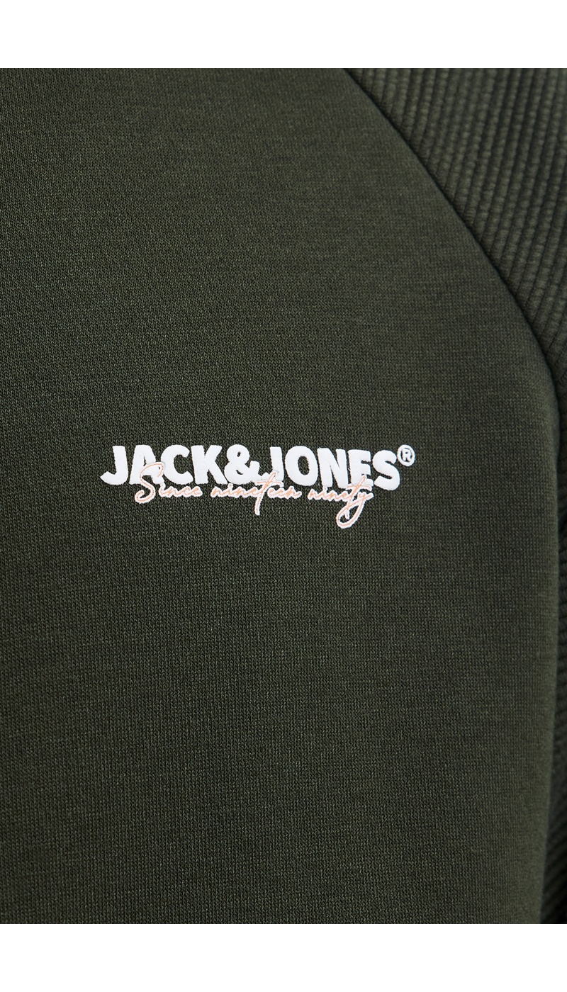 Felpa JJTHATCHER Khaki con cerniera Jack&Jones - 5 | TOP