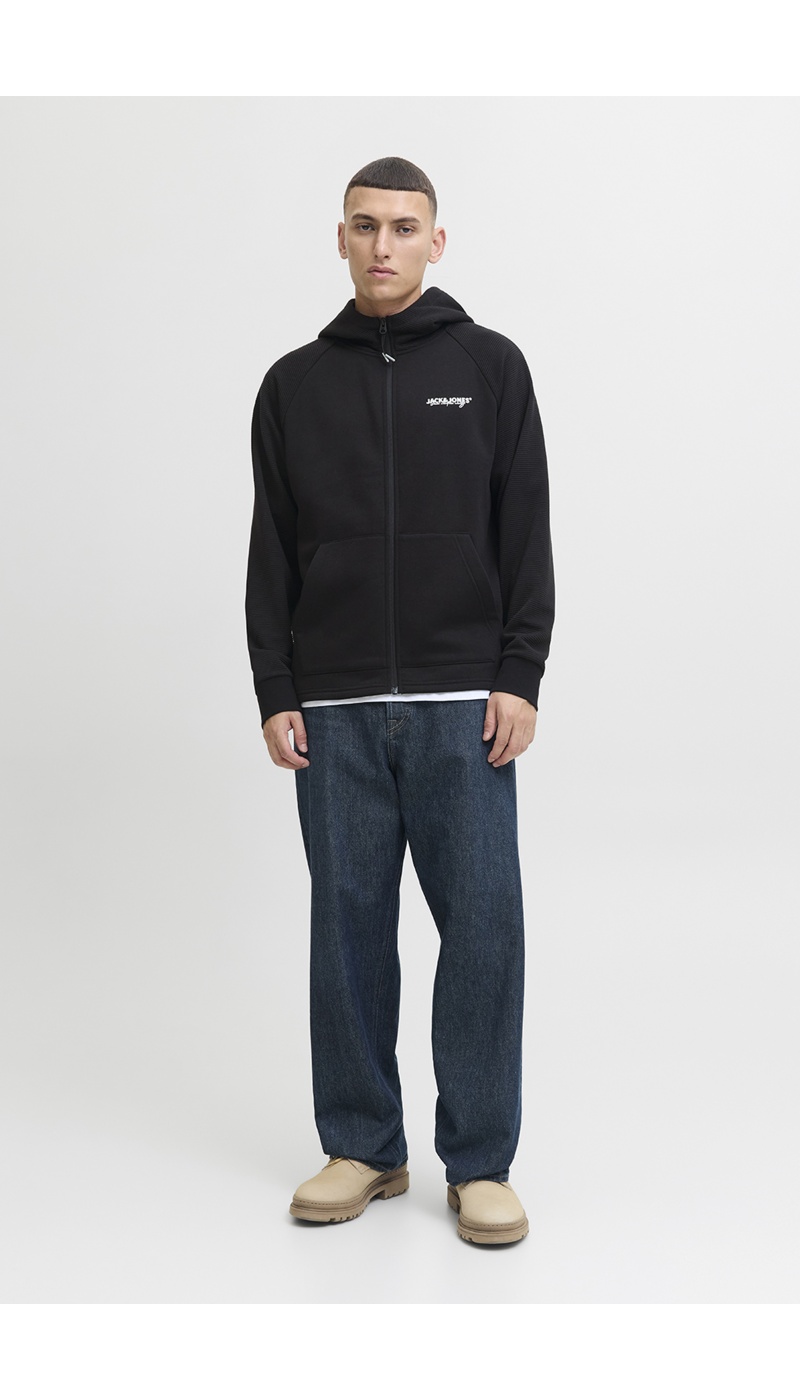 JACKandJONES  BLACK SWEAT JACKandJONES  BLACK SWEAT