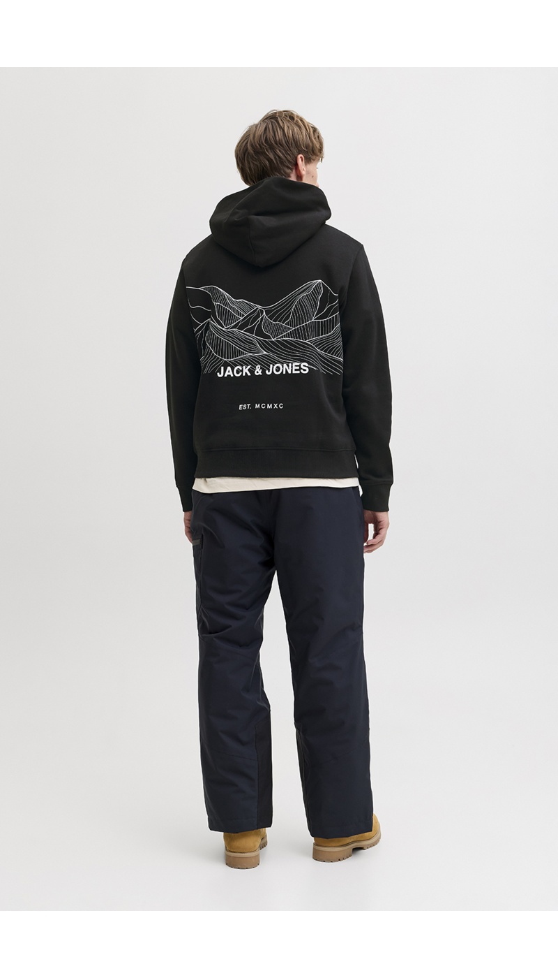 JACKandJONES POLYES BLACK SWEAT JACKandJONES POLYES BLACK SWEAT