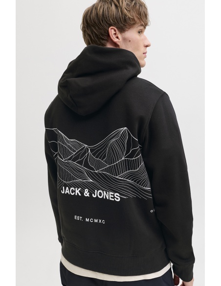 JACKandJONES POLYES BLACK SWEAT