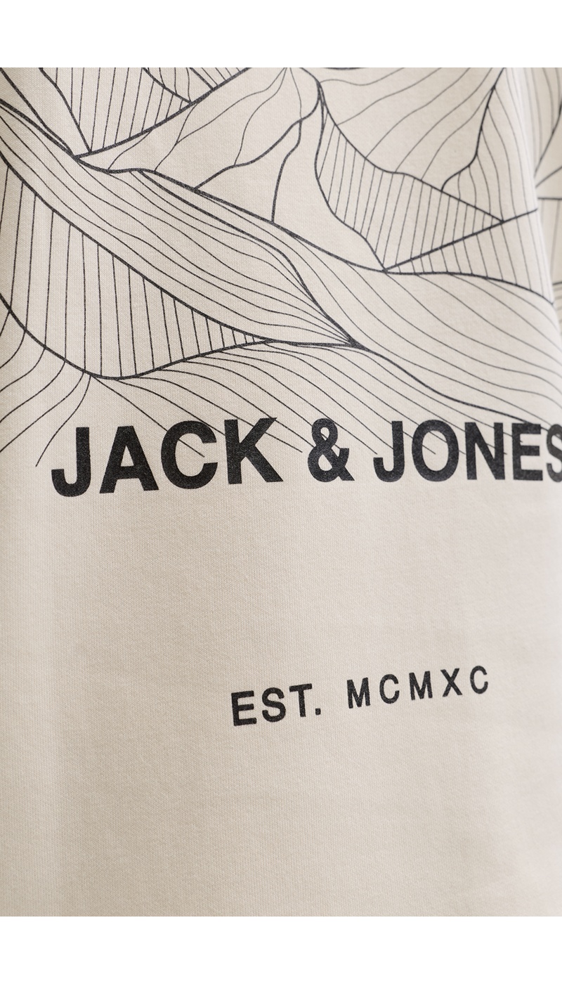 JACKandJONES WHITEC APGRAY SWEAT JACKandJONES WHITEC APGRAY SWEAT