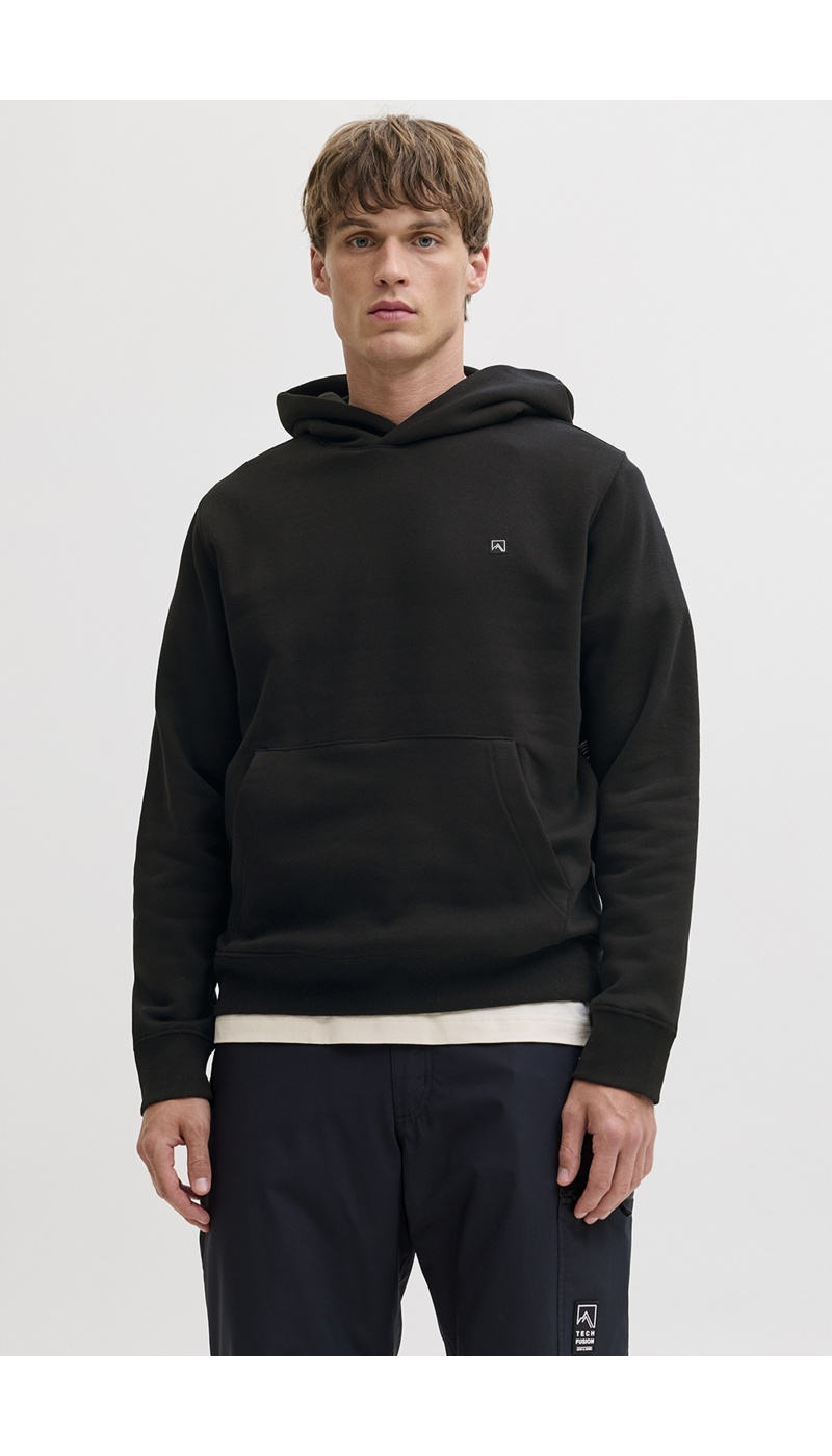 JACKandJONES POLYES BLACK SWEAT JACKandJONES POLYES BLACK SWEAT