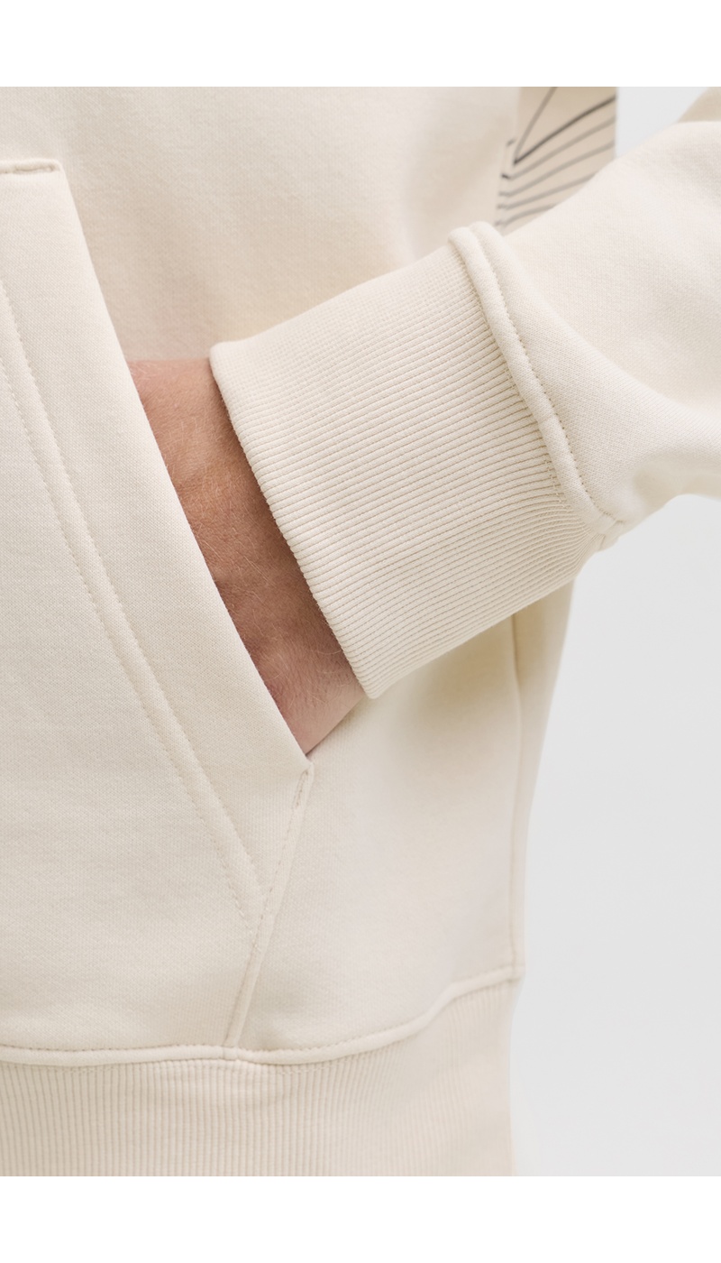 JACKandJONES WHITEC APGRAY SWEAT JACKandJONES WHITEC APGRAY SWEAT