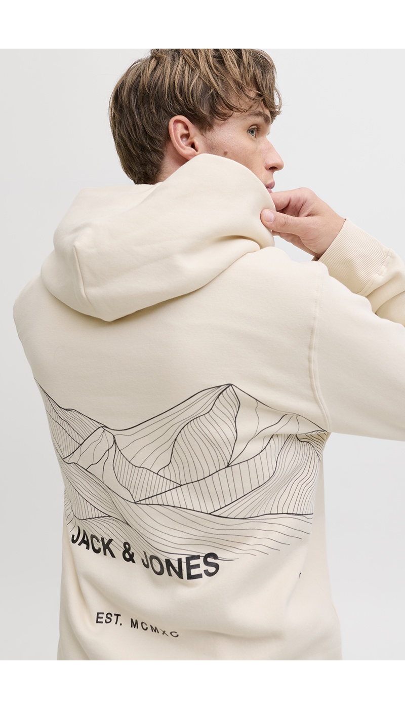 JACKandJONES WHITEC APGRAY SWEAT JACKandJONES WHITEC APGRAY SWEAT