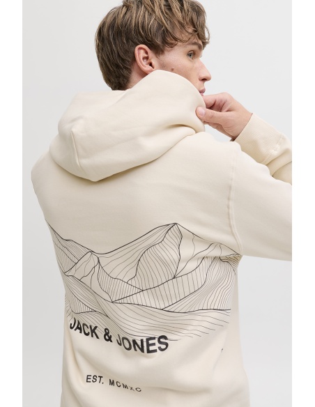 JACKandJONES WHITEC APGRAY SWEAT