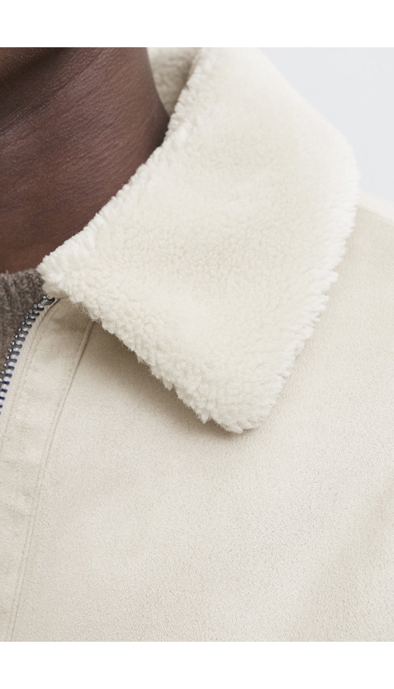 Bombers Suédine Ecru JPRCCLUKE Bombers Suédine Ecru JPRCCLUKE