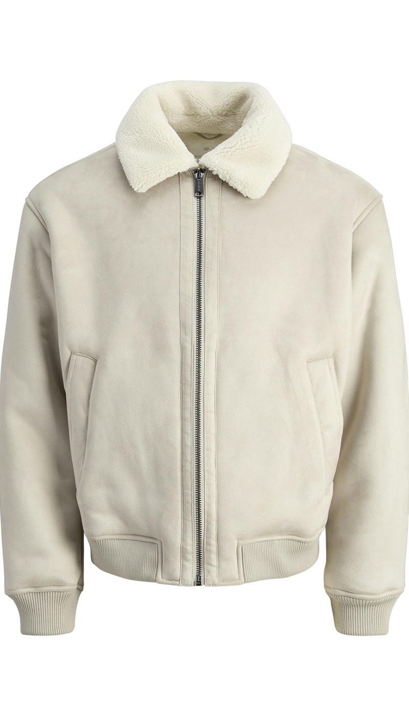 Bombers Suédine Ecru JPRCCLUKE Bombers Suédine Ecru JPRCCLUKE