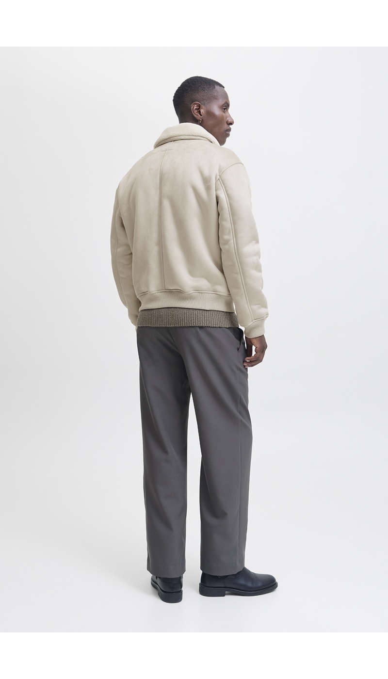 Bombers Suédine Ecru JPRCCLUKE Bombers Suédine Ecru JPRCCLUKE