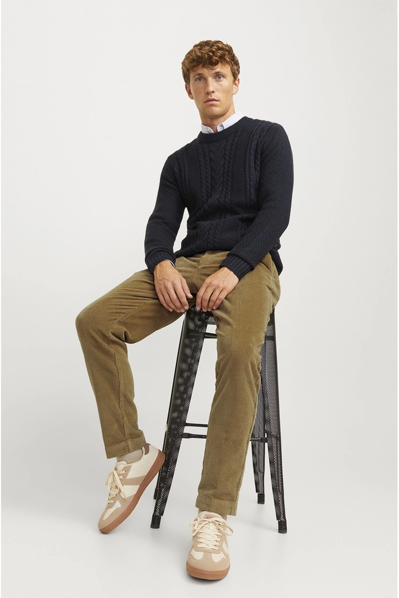 Chino Côtelé Camel JPSTACE Longueur 34