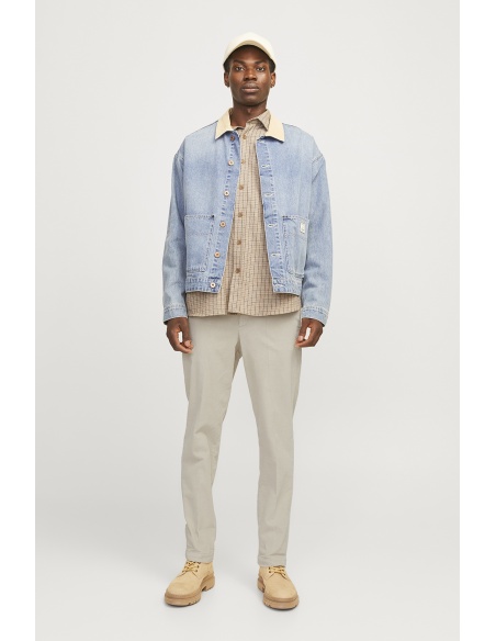 Jack&Jones Ecru JPSTACE Chinos Canelado Comprimento 32 - 2 | HOMENS