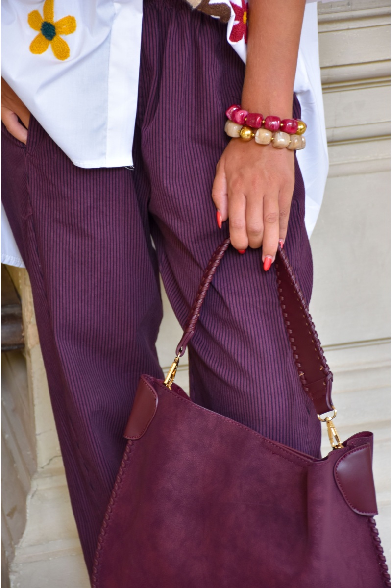 Bracelet Perle Bordeaux LISON 2