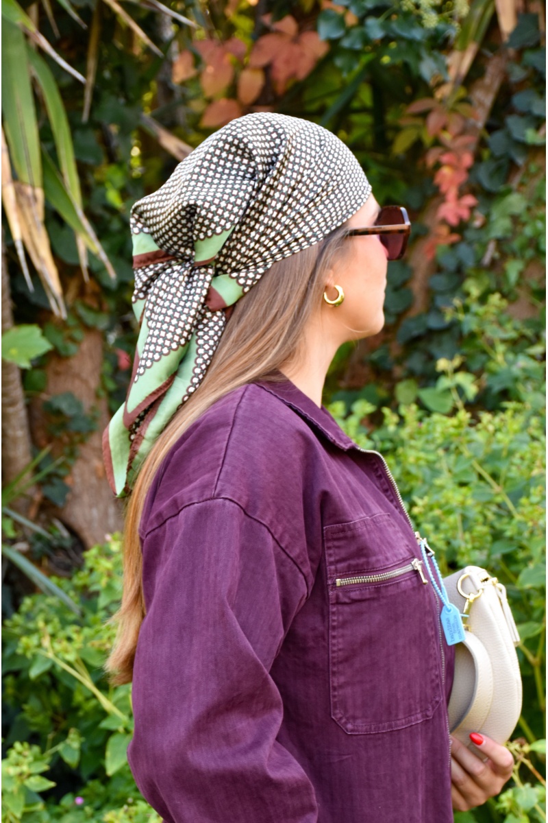 TANG TAMMY IMPRI VERT FOULARD 2