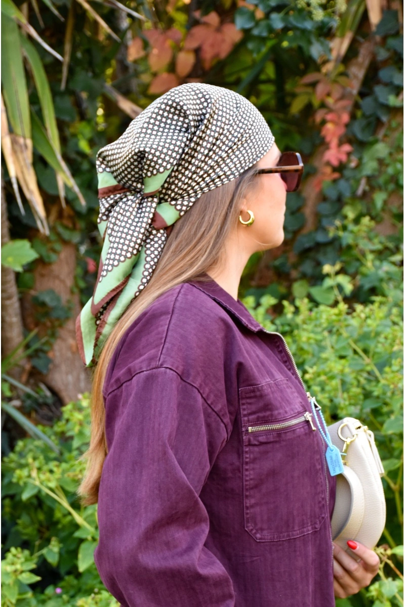 TANG TAMMY IMPRI VERT FOULARD 2