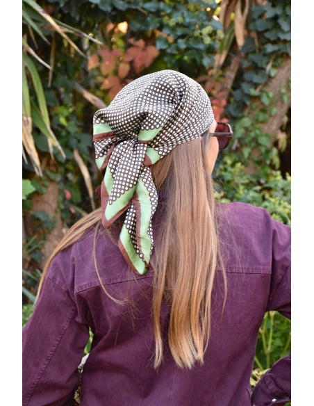 Foulard Imprimé Vert LENA