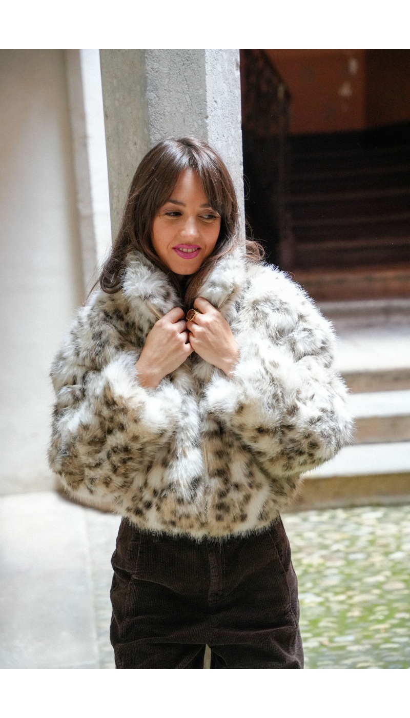 Veste Fourrure Léopard BIRCH