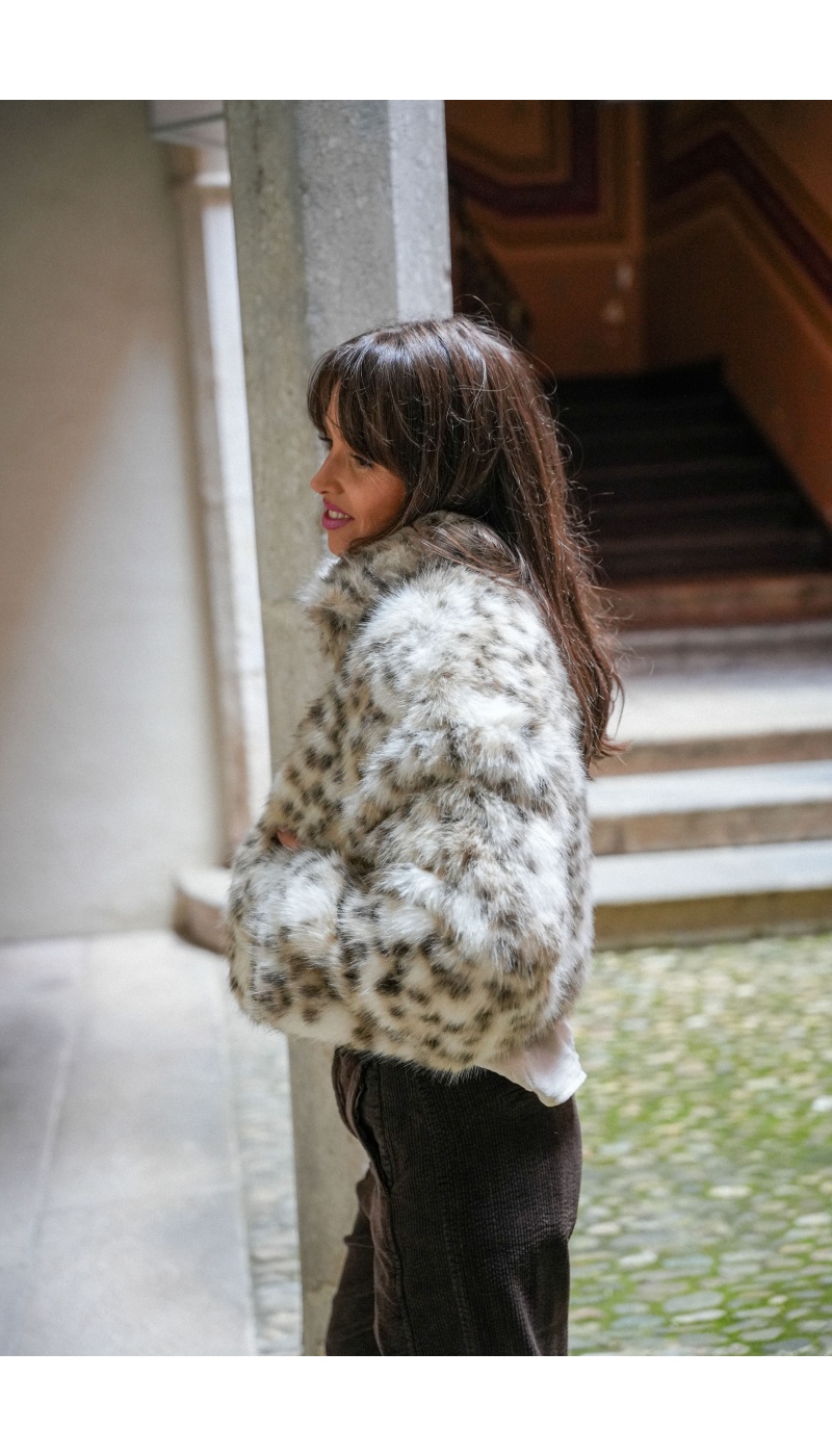 Veste Fourrure Léopard BIRCH