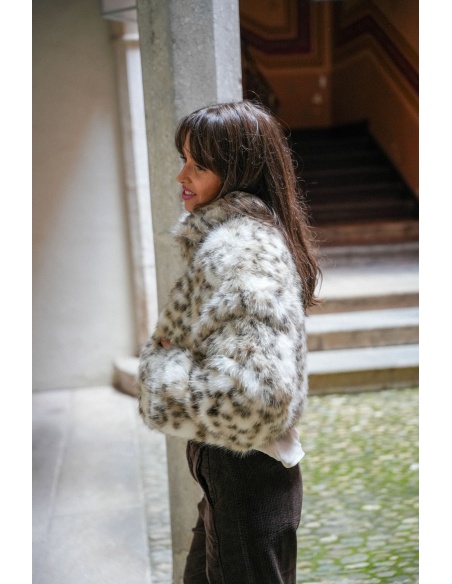 Veste Fourrure Léopard BIRCH