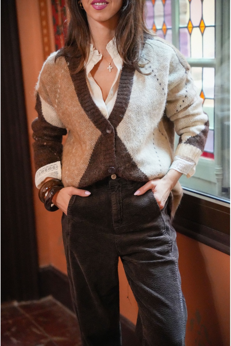 CHEST NUT CARDIGANS 2