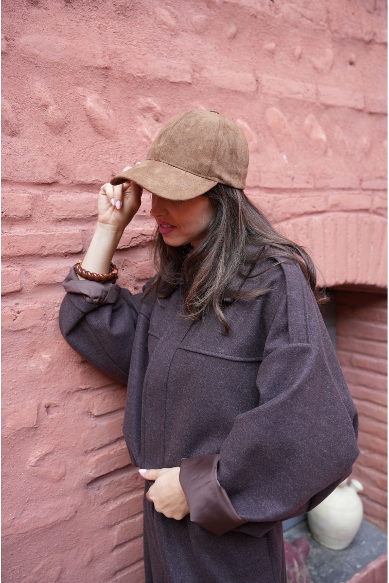 Casquette Suédine Camel ARIA 2