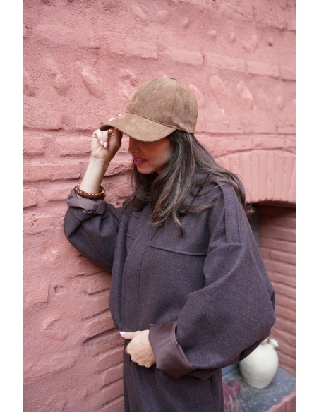 Casquette Suédine Camel ARIA