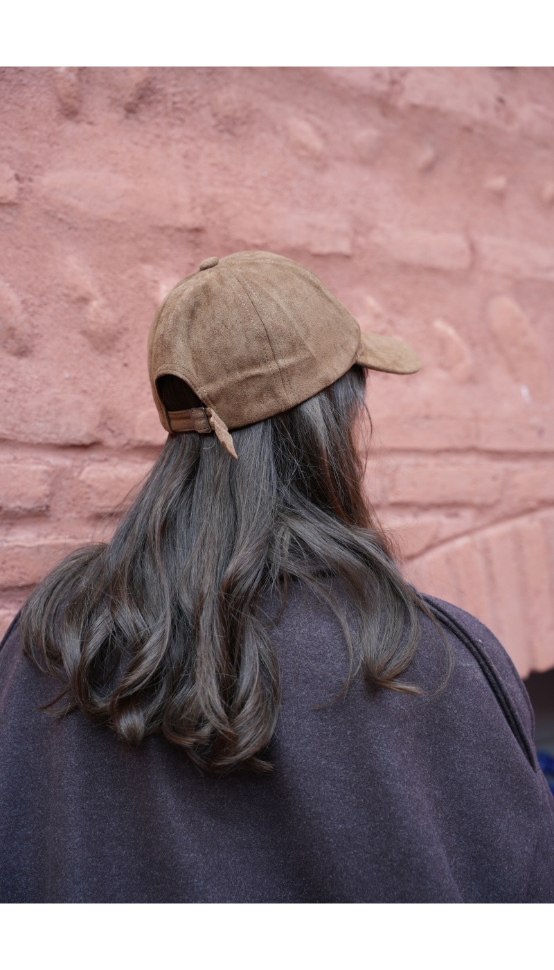 Casquette Suédine Camel ARIA