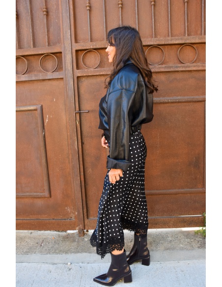 Jupe Pois Noire LILY