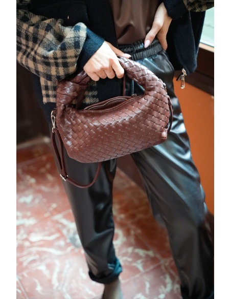 Sac Tressé Chocolat NAO