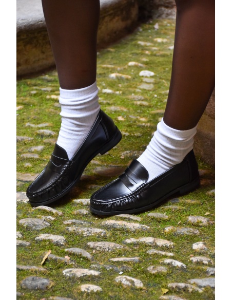 igdandco MOCASI NOIR CHAUSSURE FEMME